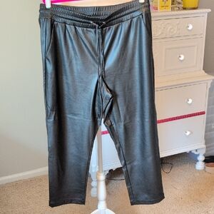 LOFT Black Joggers with Elastic Waistband